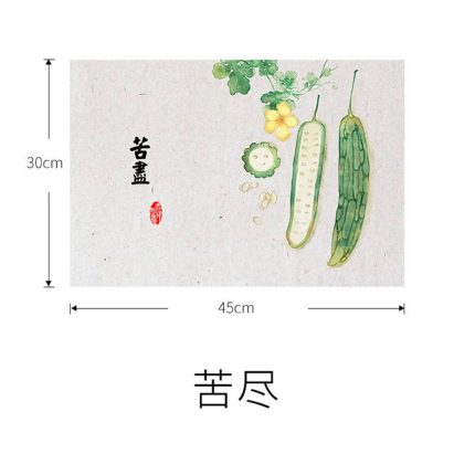 Homestuff Watercolor Harvest Linen Effect Placemats 4