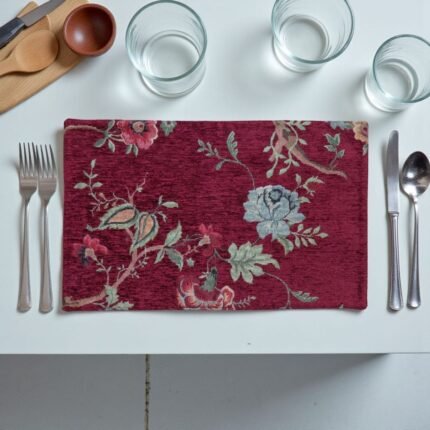 Jacquard Chenille Floral Placemats homestuffbd00