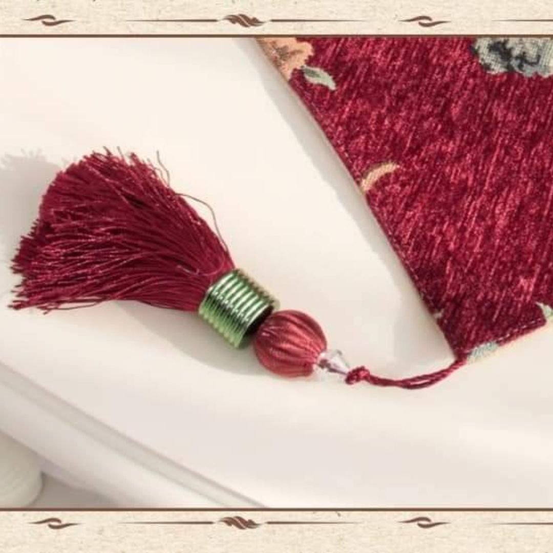 Jacquard Chenille Floral Table Runner 6 Jacquard Chenille Floral Table Runner 6