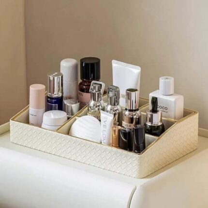 Luxurious Leather Compartmentalized Drawer Organizer 5