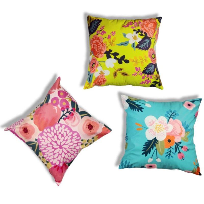 Velvet Floral Bouquet Cushion Covers2