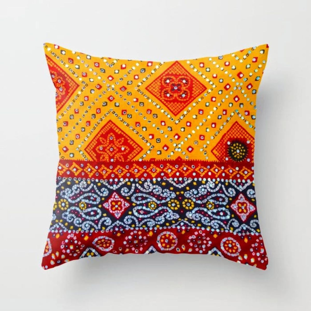 Ethnic Indian Style Inspired Cushion Cover Ethnic Indian Style Inspired Cushion Cover