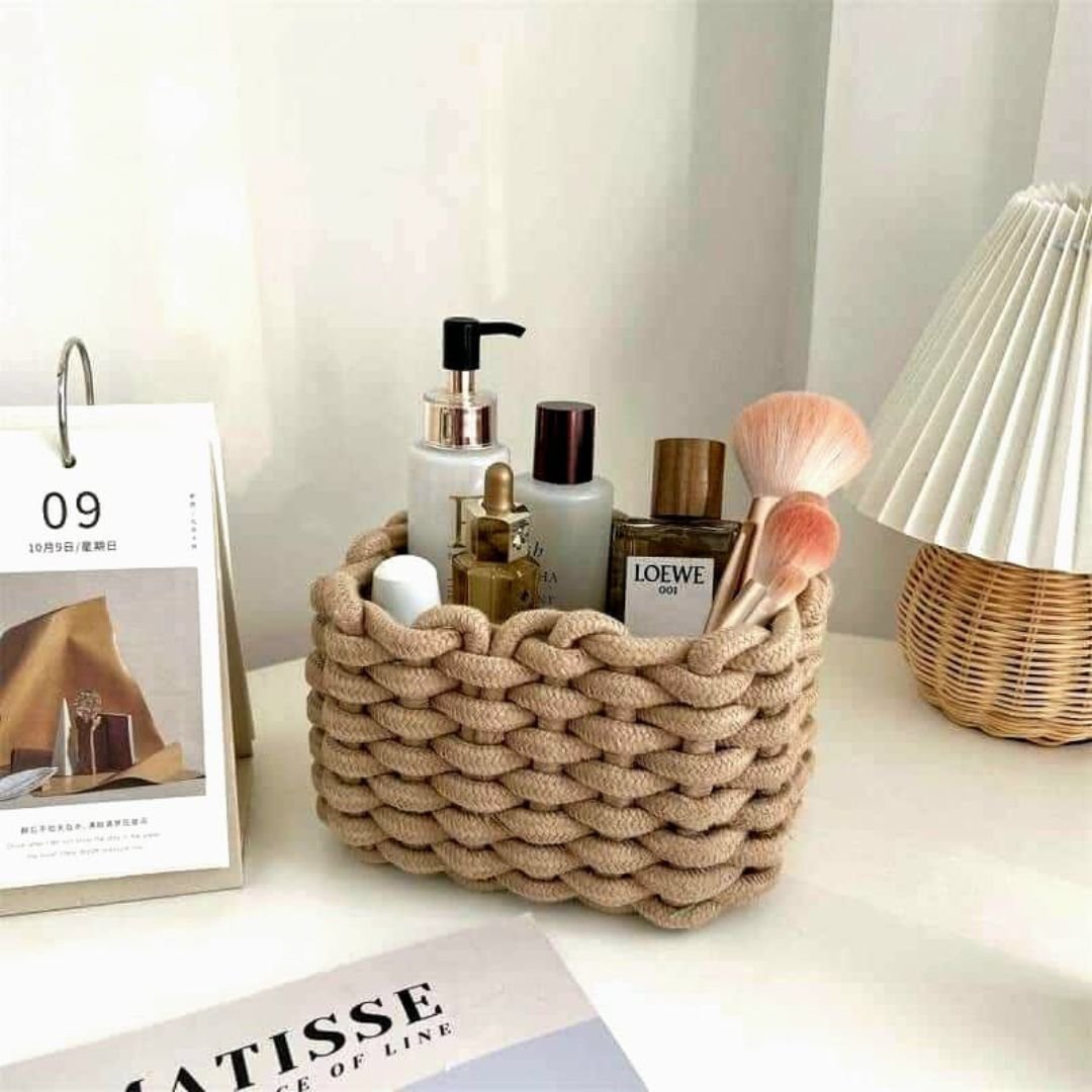 Cotton Rope Storage Baskets 5 Cotton Rope Storage Baskets 5
