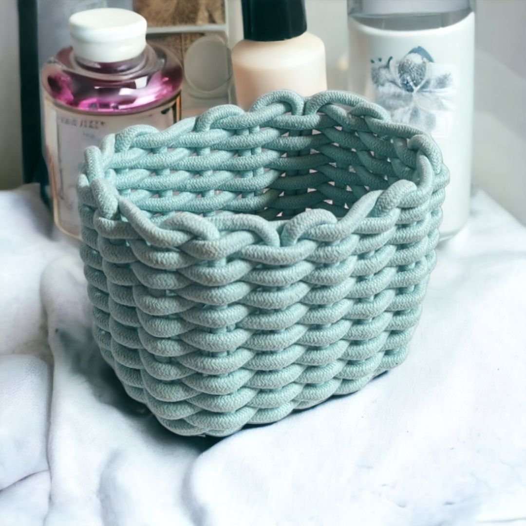 Cotton Rope Storage Baskets 6 Cotton Rope Storage Baskets 6
