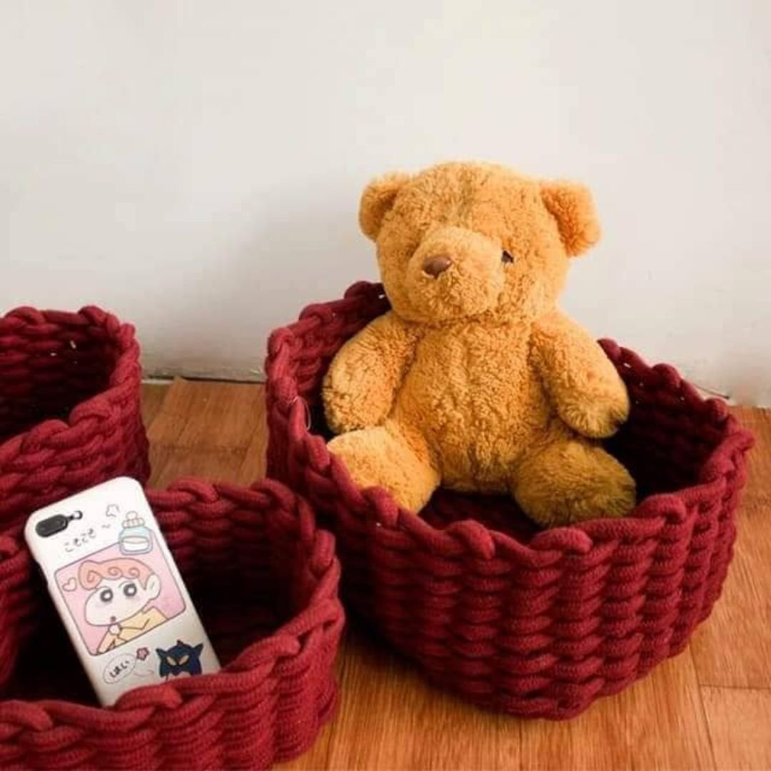 Cotton Rope Storage Baskets 8 Cotton Rope Storage Baskets 8