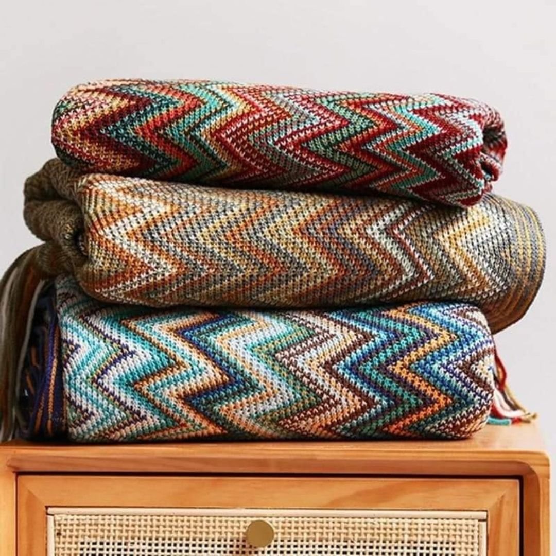 Knitted Bohemian Throw Blankets 6 Knitted Bohemian Throw Blankets 6