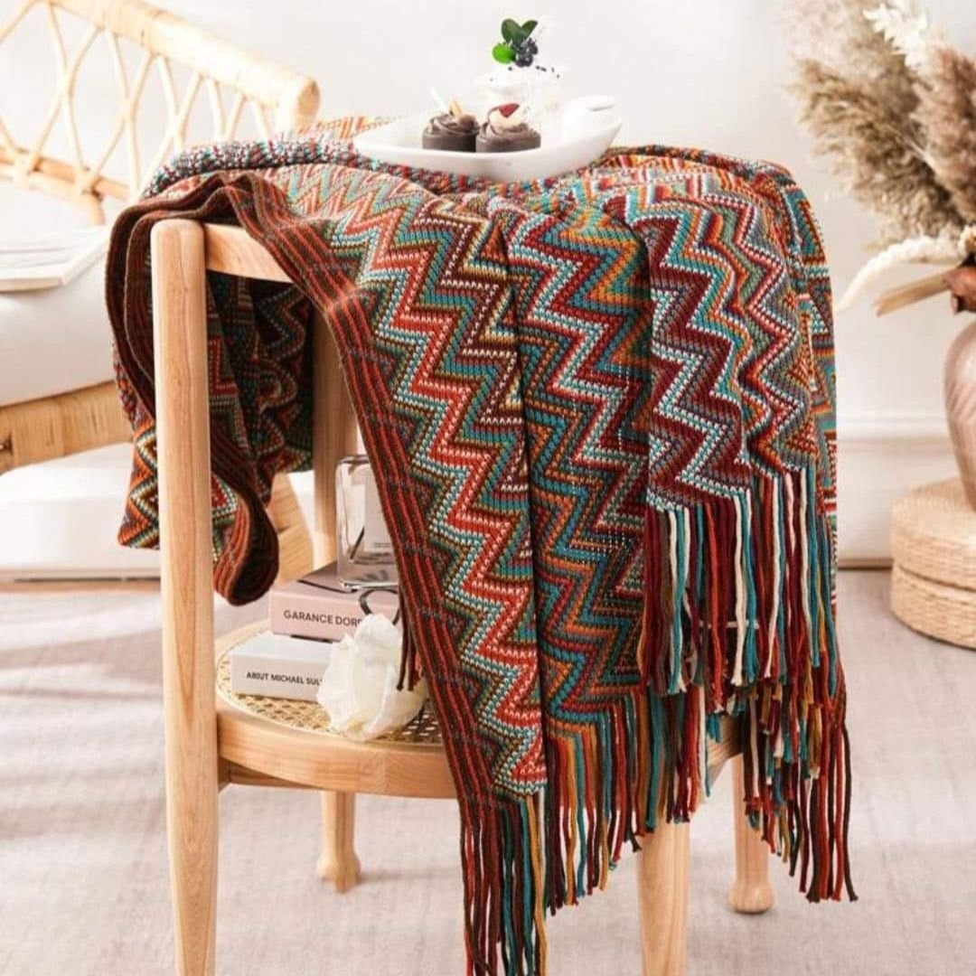 Knitted Bohemian Throw Blankets 7 Knitted Bohemian Throw Blankets 7