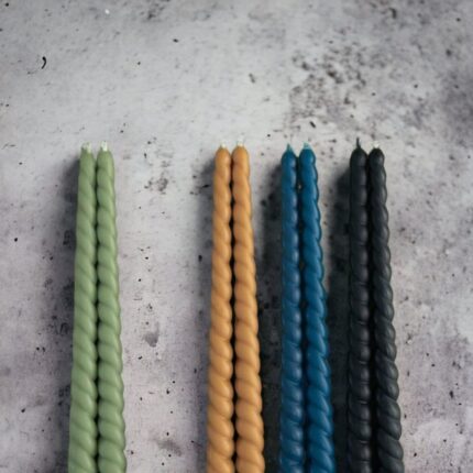 Spiral Taper Dinner Candles 9