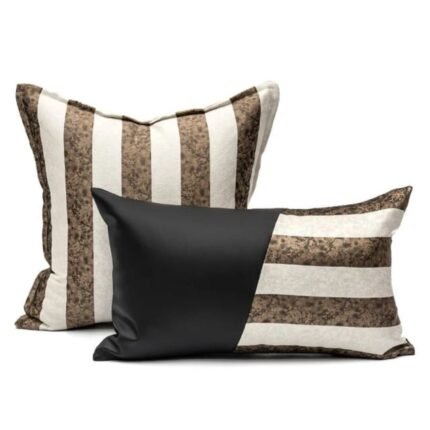Patterned Leather Cushion Covers 3