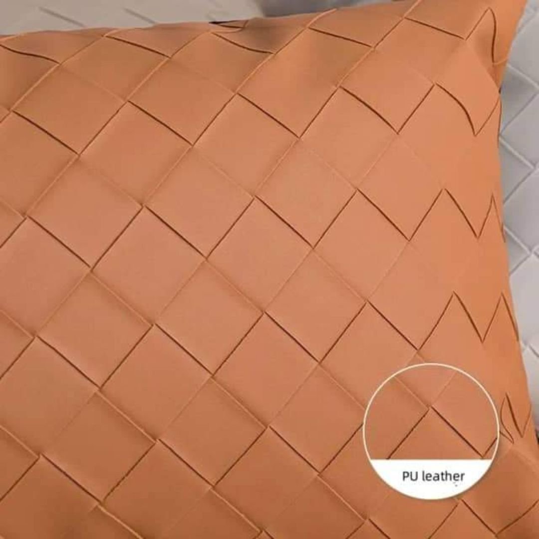 Woven Leather and Soft Velvet Cushion Covers 21 Woven Leather and Soft Velvet Cushion Covers 21