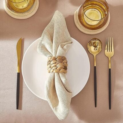 Boho Braided Napkin Rings homestuffbd1