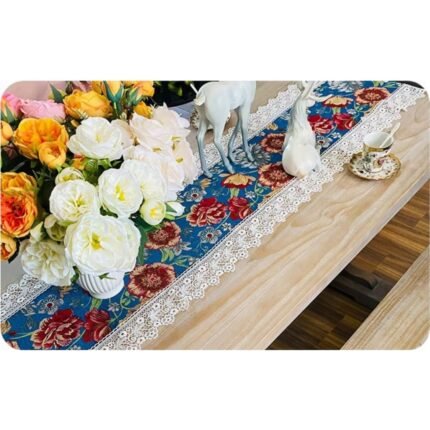 Floral Lace Trim Table Runners2