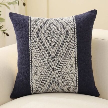 Vintage Diamond Patterned Cushion Covers 7