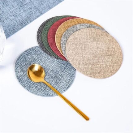 Everyday Use Waterproof Heat Resistant Leather Coasters