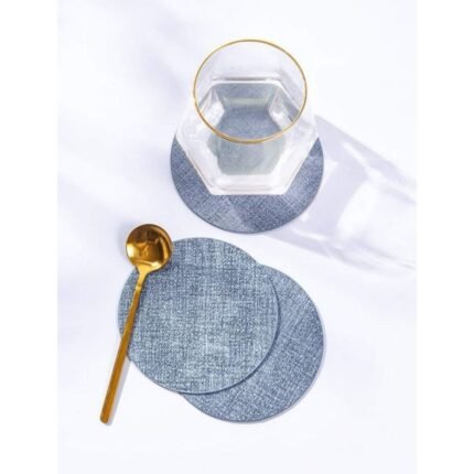 Everyday Use Waterproof Heat Resistant Leather Coasters homestuffbd