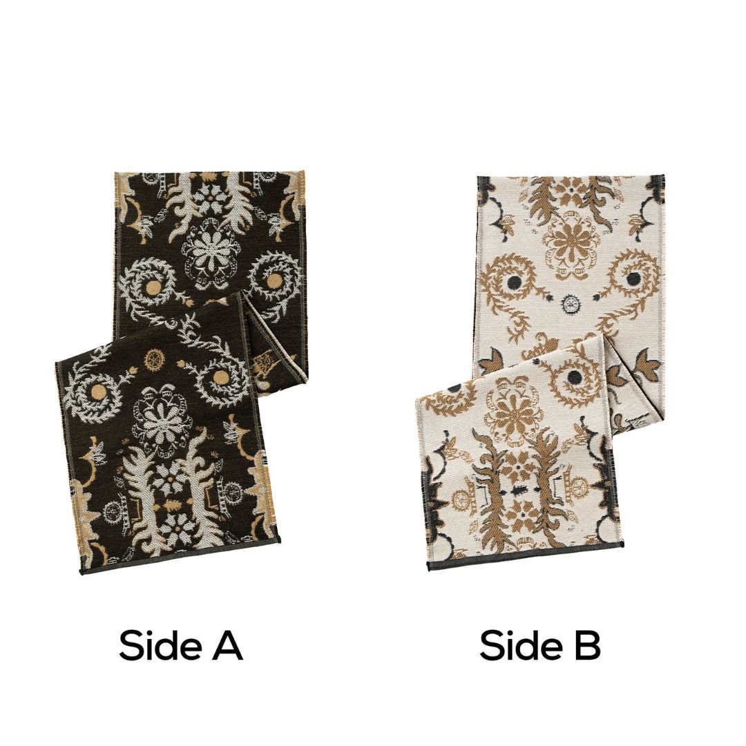 Reversible Yarn dyed Jacquard Table Runner 4 Reversible Yarn dyed Jacquard Table Runner 4