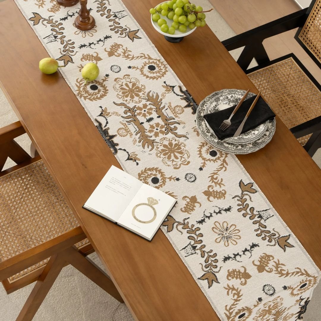 Reversible Yarn dyed Jacquard Table Runner homestuffbd 5 Reversible Yarn dyed Jacquard Table Runner homestuffbd 5