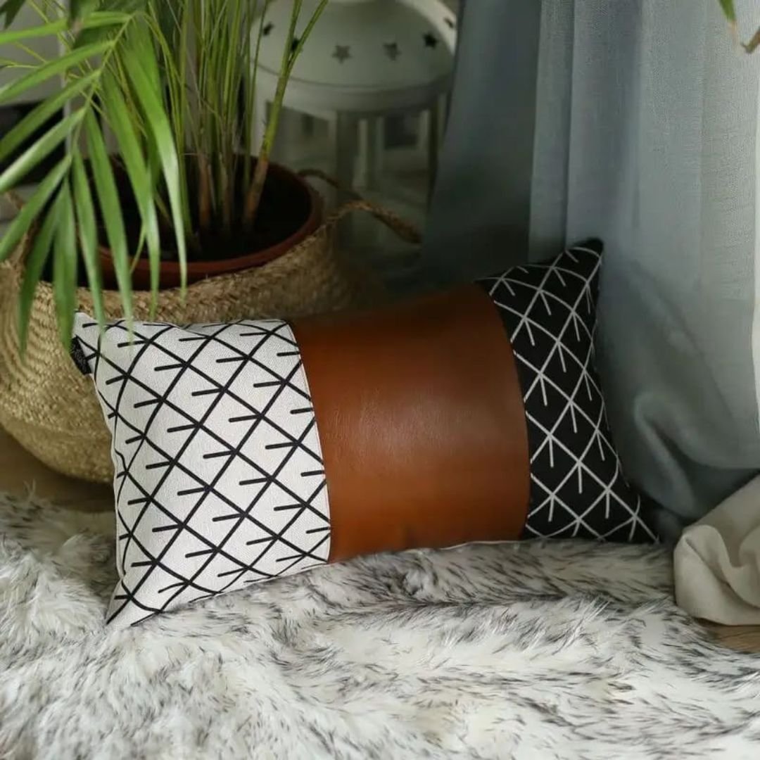 Chevron Decorative Leather Pillow Covers homestuffbd 2 Chevron Decorative Leather Pillow Covers homestuffbd 2