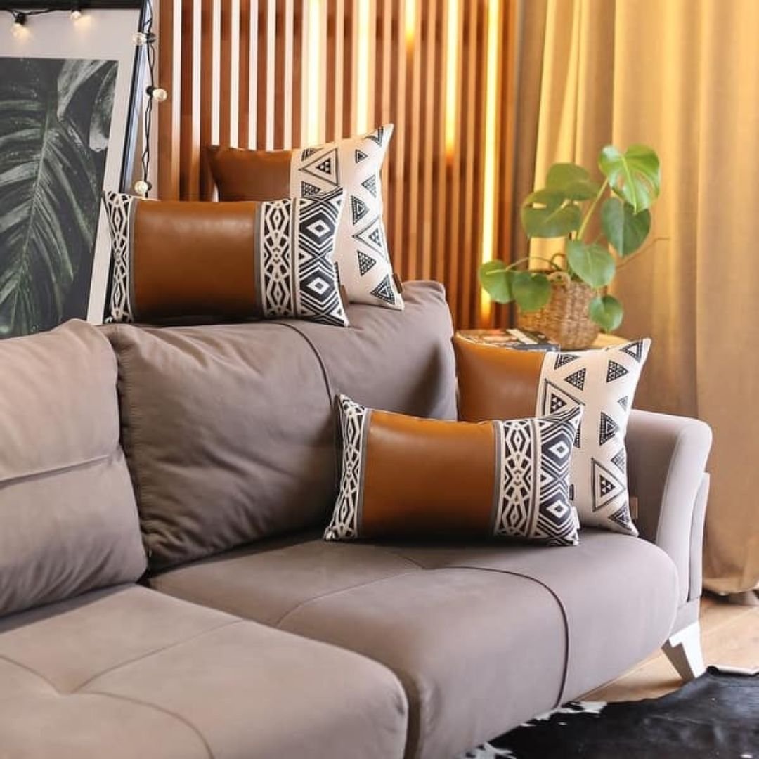 Chevron Decorative Leather Pillow Covers homestuffbd 23 Chevron Decorative Leather Pillow Covers homestuffbd 23