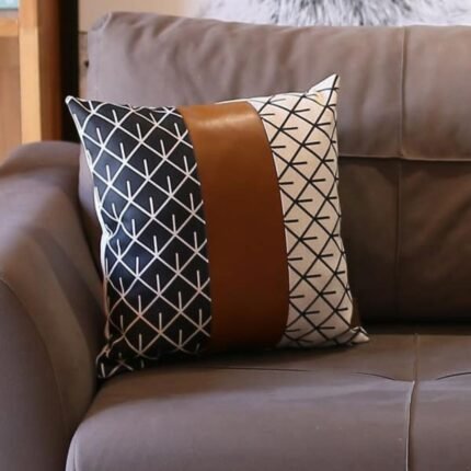 Chevron Decorative Leather Pillow Covers homestuffbd 6