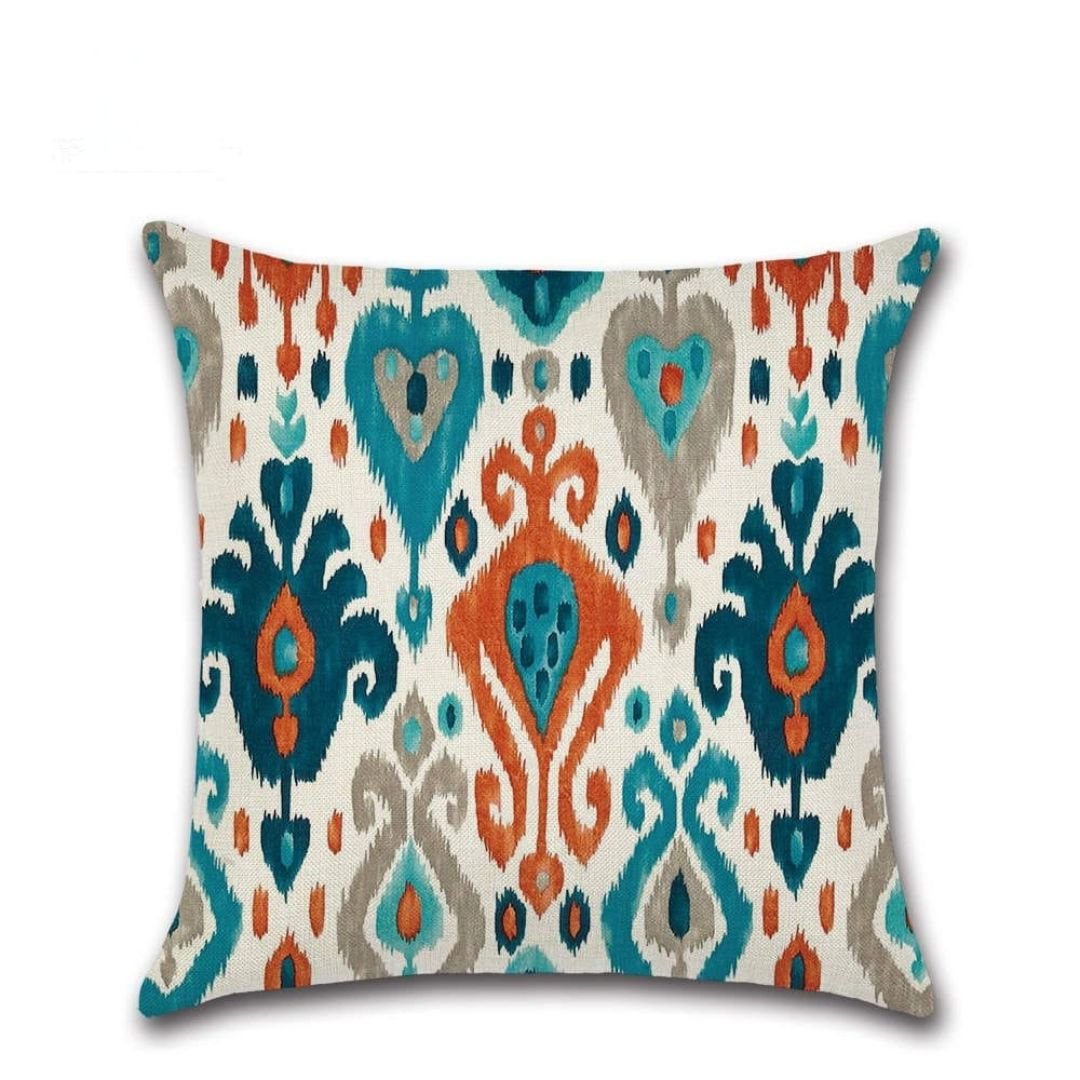 Vibrant Ikat Cushion Covers 4 Vibrant Ikat Cushion Covers 4
