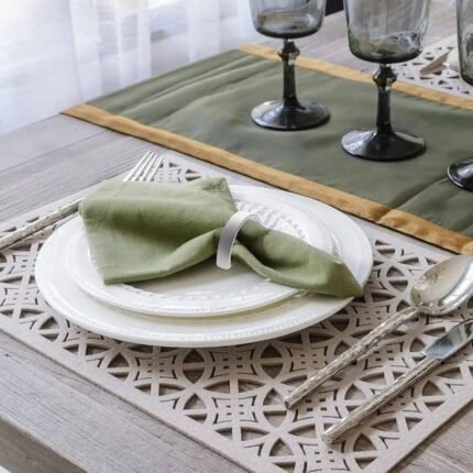 D Alloy Silver Naplin Rings 2