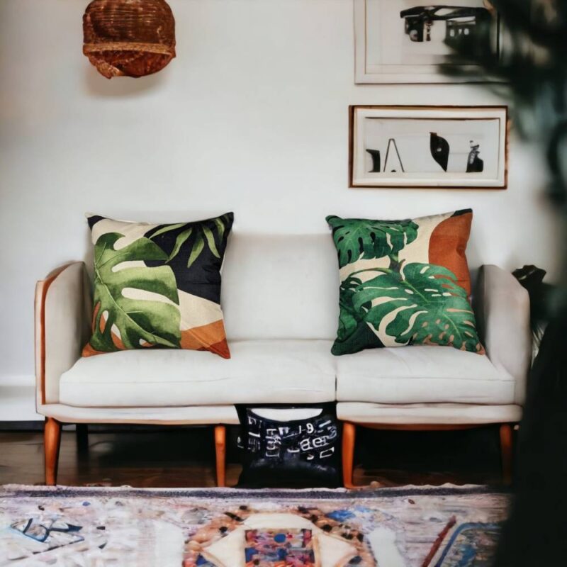 Abstract Tropical Serenity Cushion Cover 6