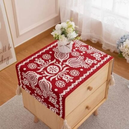 Homestuff DustGuard Jacquard Nightstand Runner 5