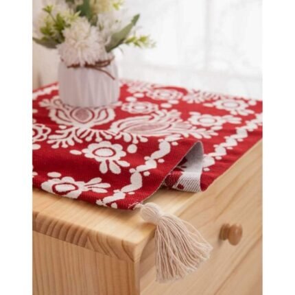 Homestuff DustGuard Jacquard Nightstand Runner 6