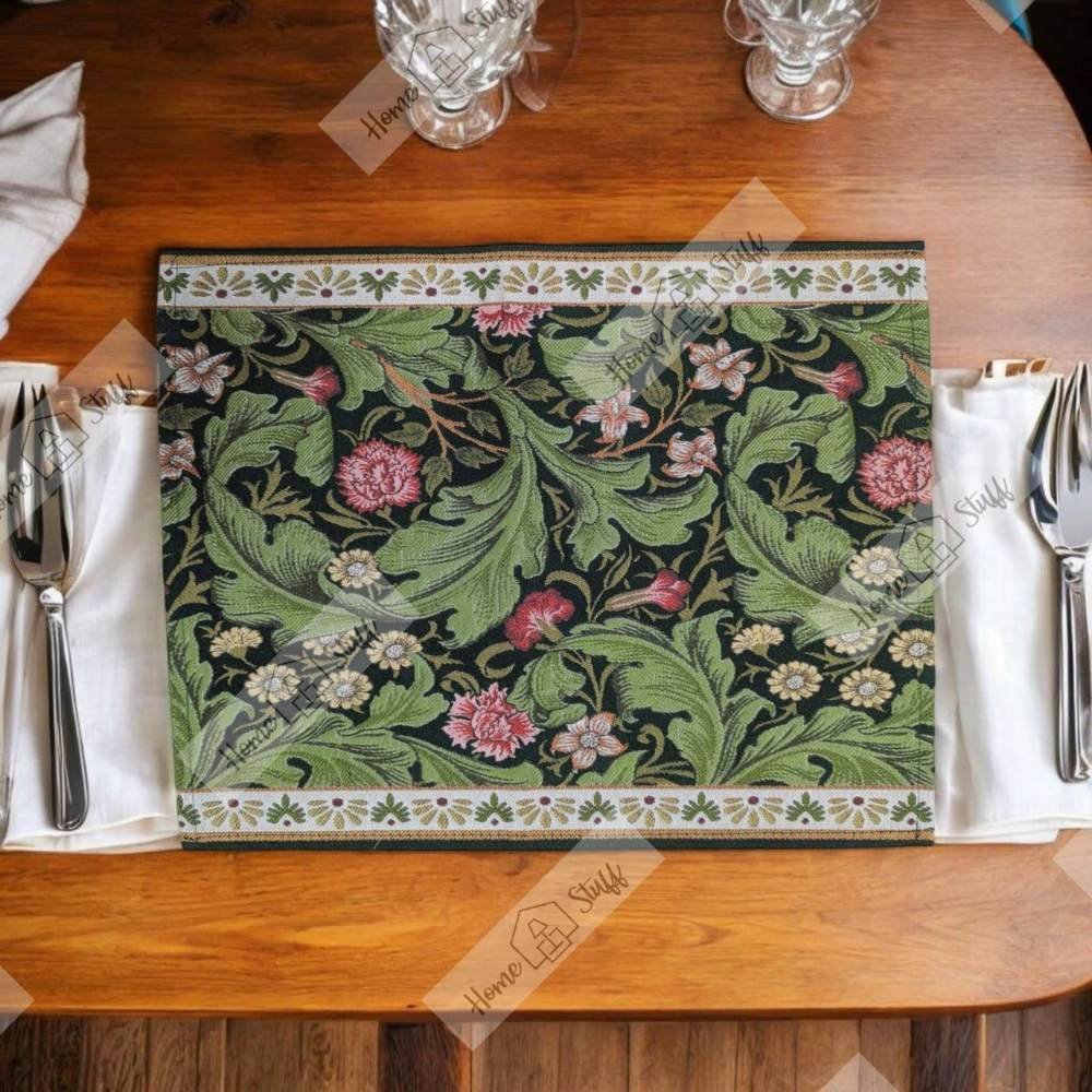 Homestuff Royal Garden Jacquard Placemats 2 Homestuff Royal Garden Jacquard Placemats 2