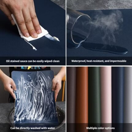 Homestuff Rectangular Double Tone Leather Placemats 7