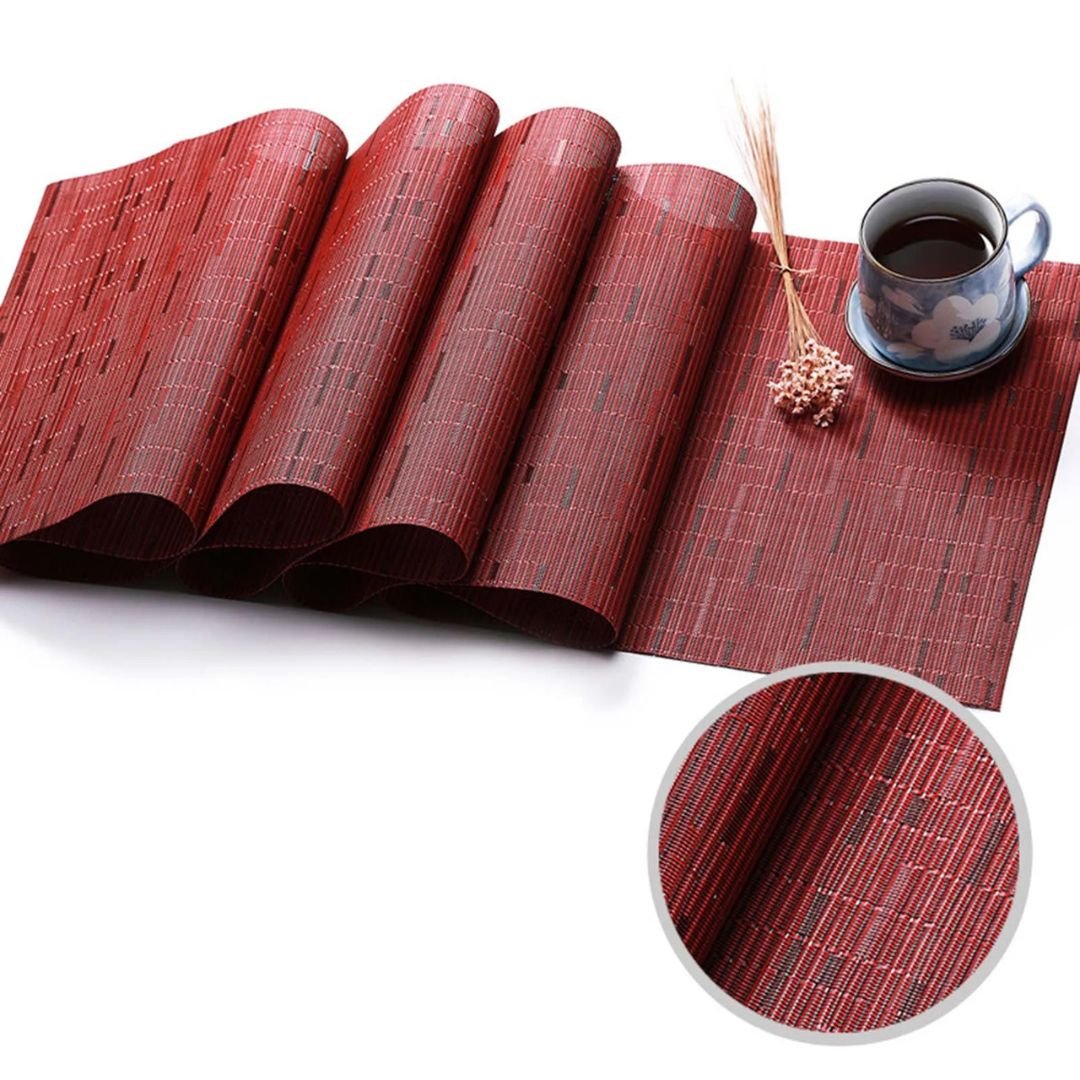 Waterproof & Heat resistant PVC Table Runner homestuffbdMaroon3 Waterproof & Heat resistant PVC Table Runner homestuffbdMaroon3