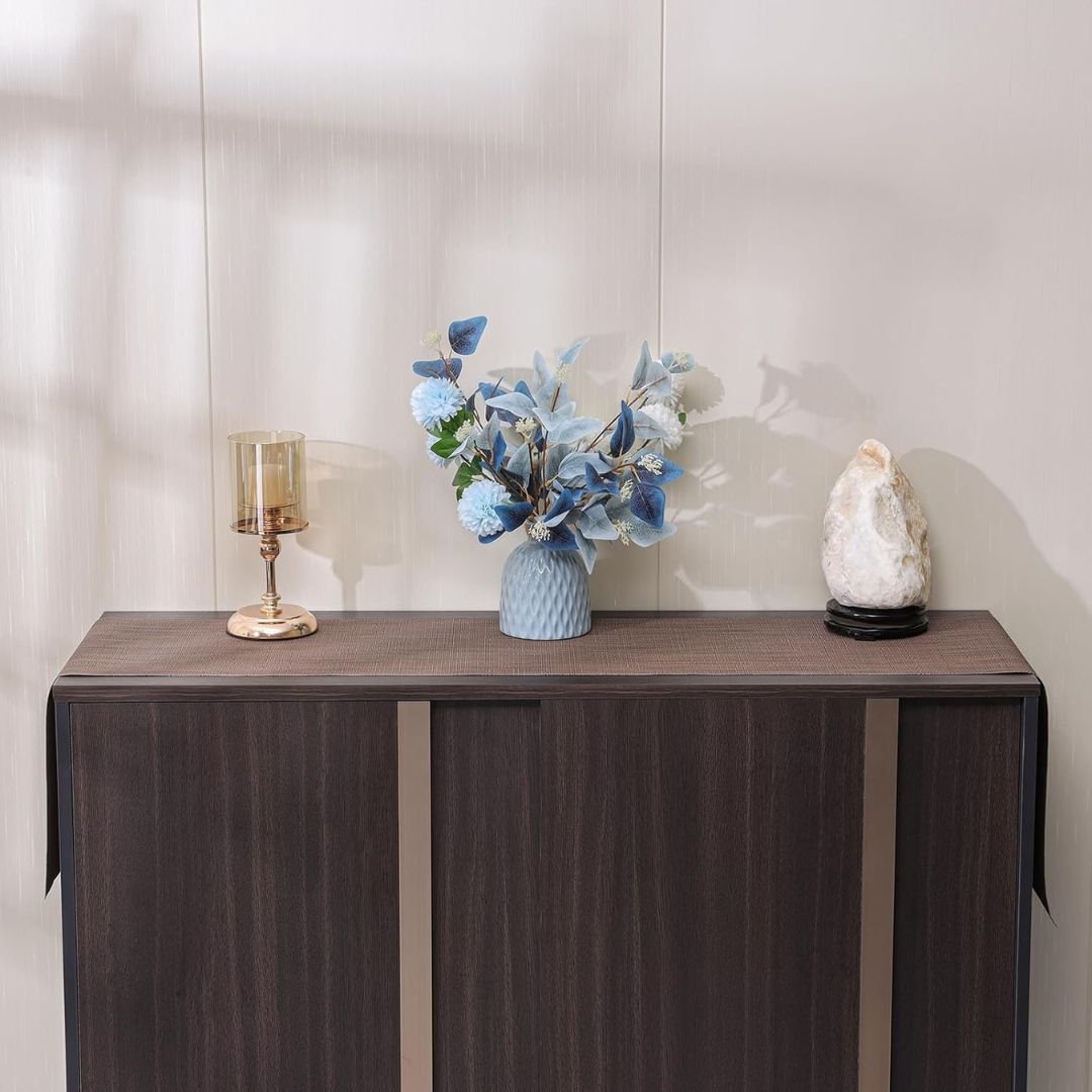 Waterproof & Heat resistant PVC Table Runnerbrown Waterproof & Heat resistant PVC Table Runnerbrown