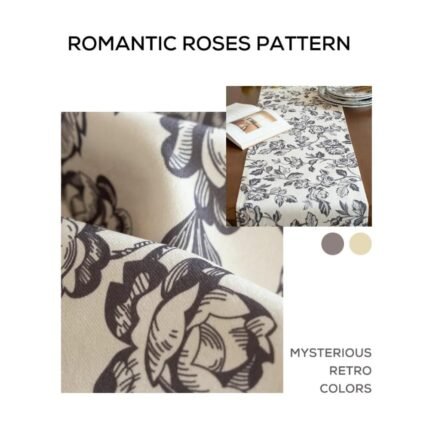 Homestuff Ink wash Roses Table Runner 4