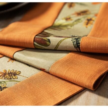 Homestuff Tangerine Grace Pompom Table Runner 2