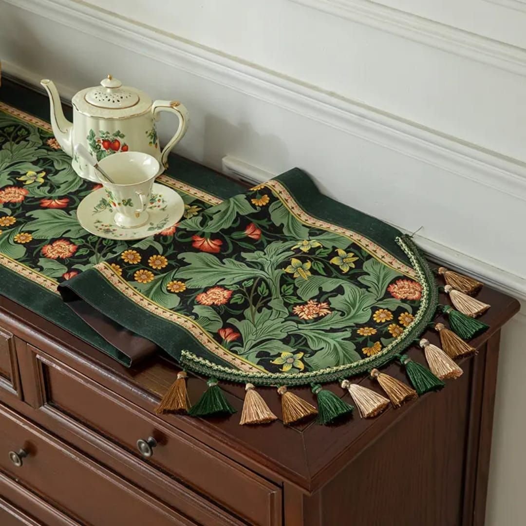 Retro Crownfall Cabinet Table Bed Runner homestuffbd8 Retro Crownfall Cabinet Table Bed Runner homestuffbd8