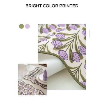 Fleur de Lis Scallop Edge Placemats 4