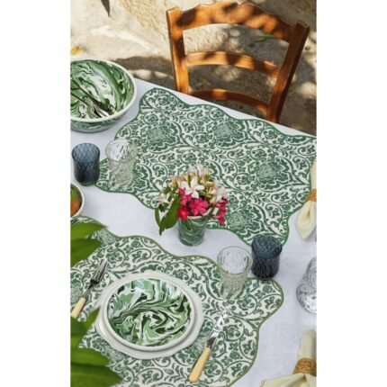 Fleur de Lis Scallop Edge Placemats homestuffbd