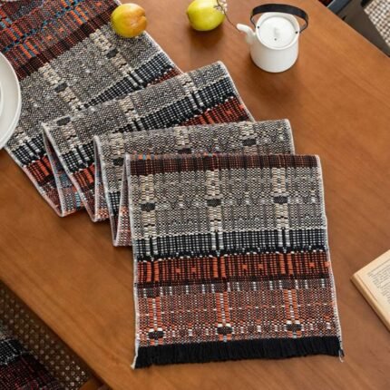 Homestuff Earthen Weave Kilim Inspired Table Runner 2