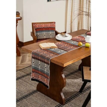 Homestuff Earthen Weave Kilim Inspired Table Runner 4