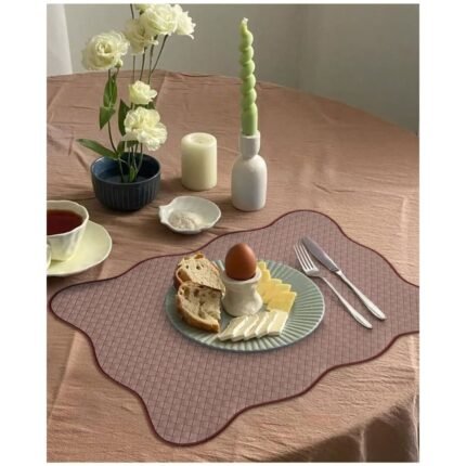 Homestuff Maison Scallop Edge Leather Placemats 2