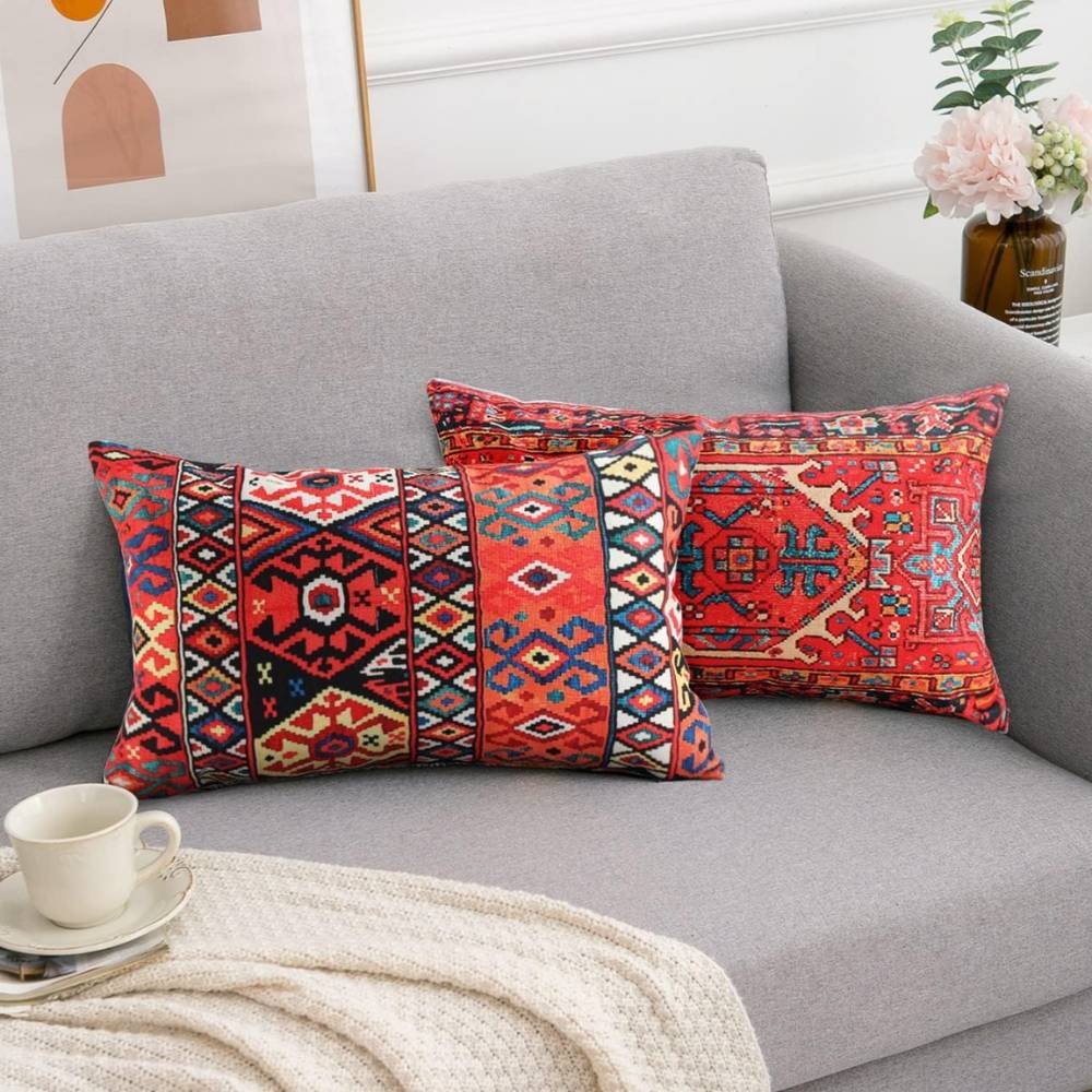 Homestuff Red Dune Caravan Inspired Cushion Cover 2 Homestuff Red Dune Caravan Inspired Cushion Cover 2