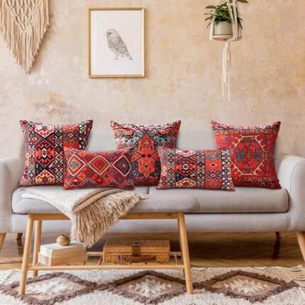 Homestuff Red Dune Caravan Inspired Cushion Cover 8