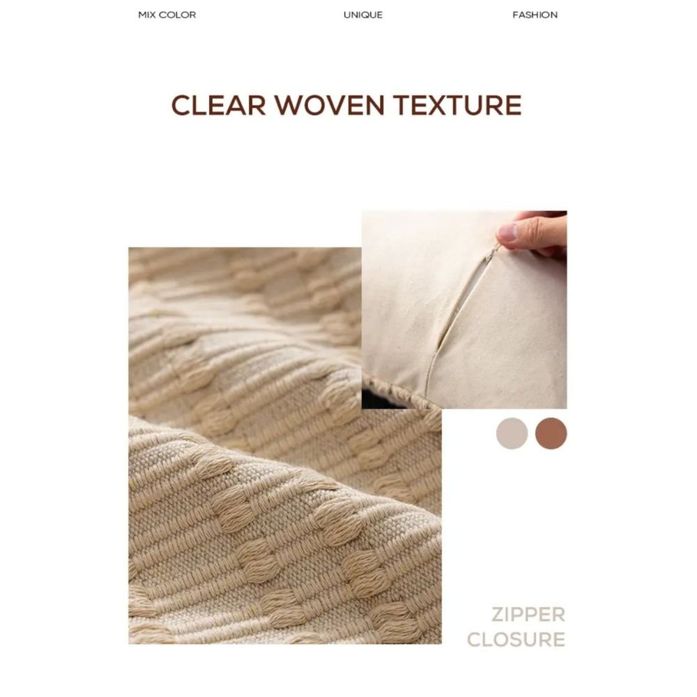 Homestuff Thick Weave Ribbed Cushion Cover 5 Homestuff Thick Weave Ribbed Cushion Cover 5