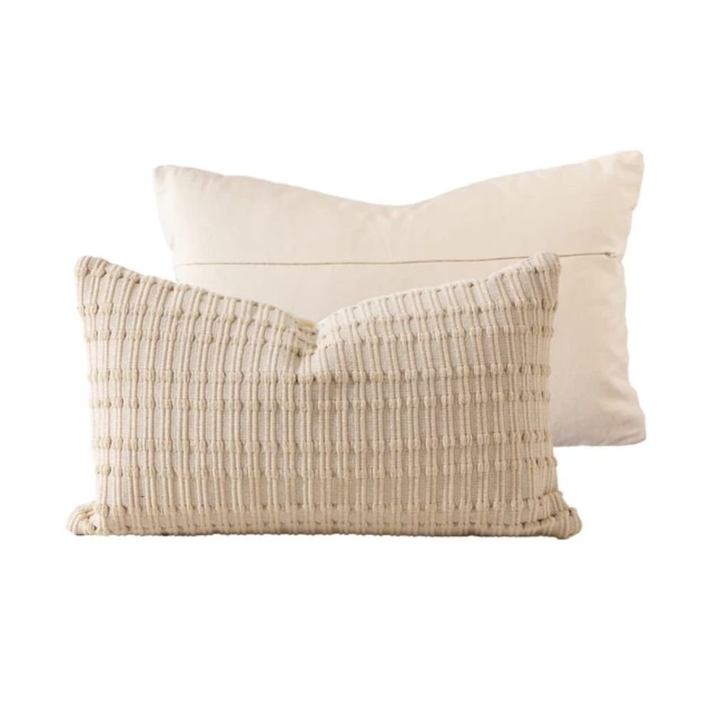 Homestuff Thick Weave Ribbed Cushion Cover 6 Homestuff Thick Weave Ribbed Cushion Cover 6