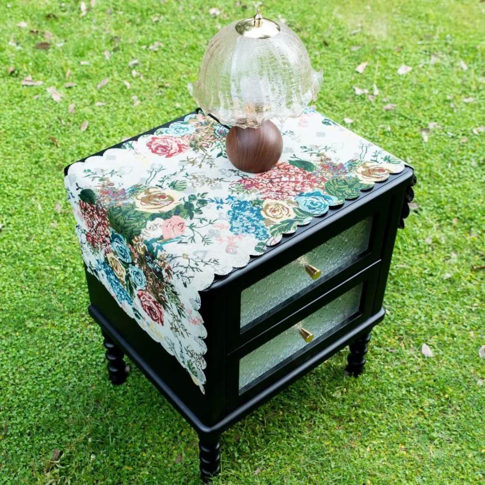 Homestuff Vintage Romantic Floral Nightstand Runner 5 Homestuff Vintage Romantic Floral Nightstand Runner 5