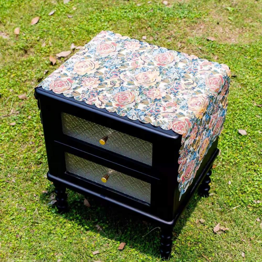 Homestuff Vintage Romantic Floral Nightstand Runners 12 Homestuff Vintage Romantic Floral Nightstand Runners 12