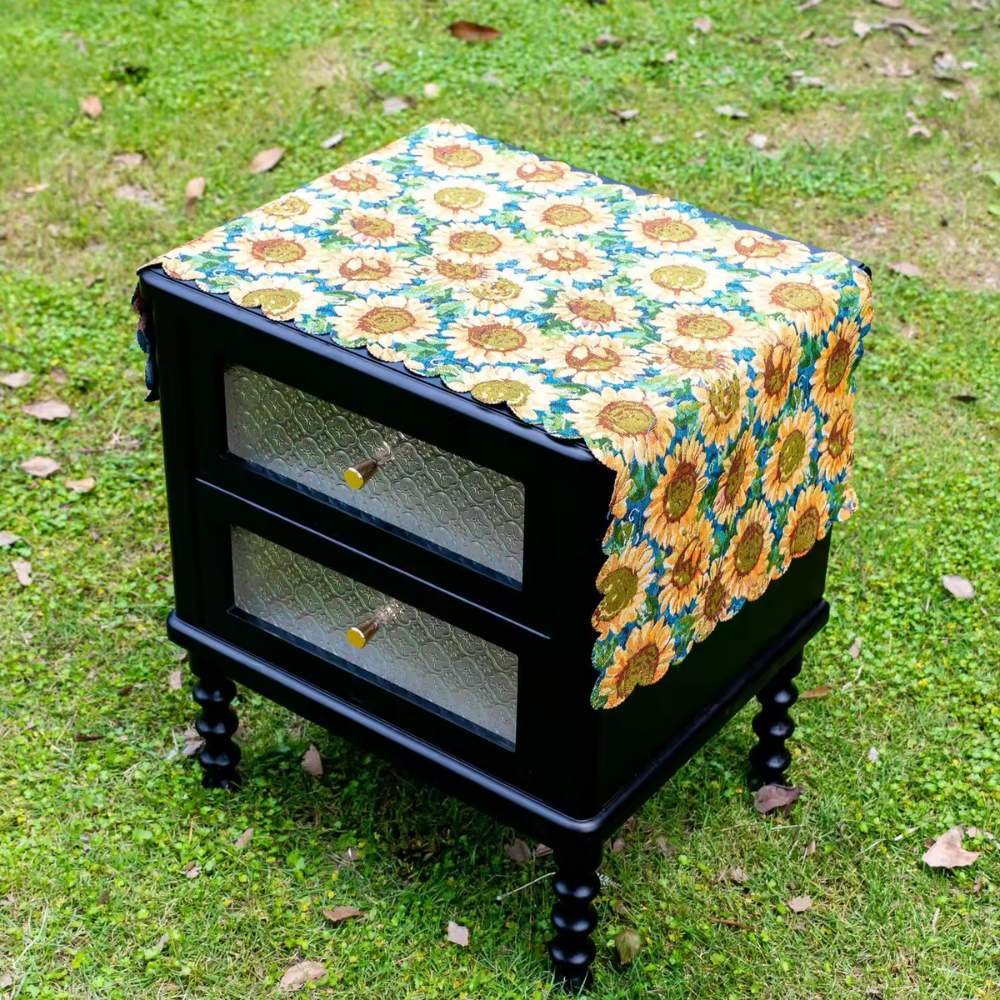 Homestuff Vintage Romantic Floral Nightstand Runners 4 Homestuff Vintage Romantic Floral Nightstand Runners 4