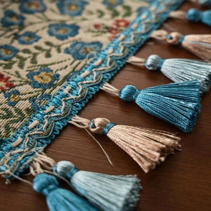 Homestuff Blue Blossom Elegance Table Runner 2