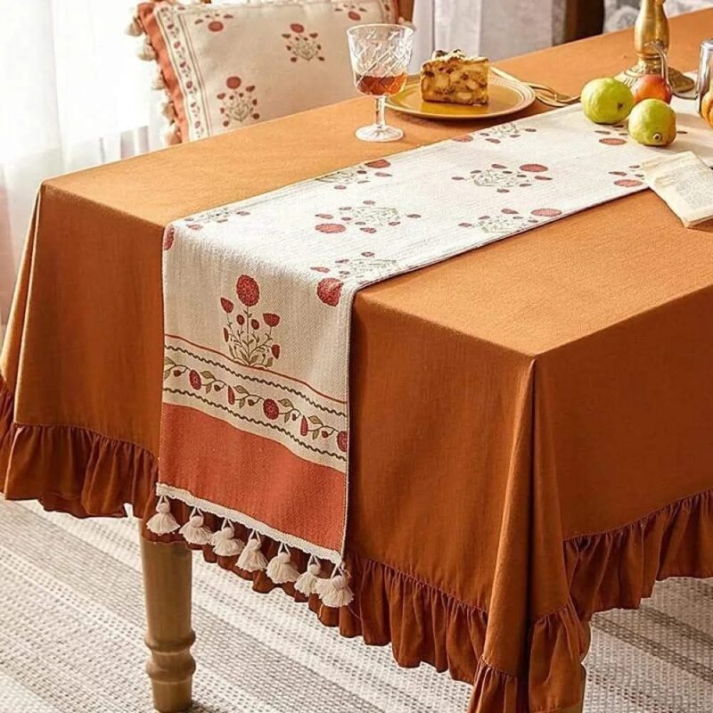 Homestuff Classic Indian Inspired Floral Print Table Runner 1